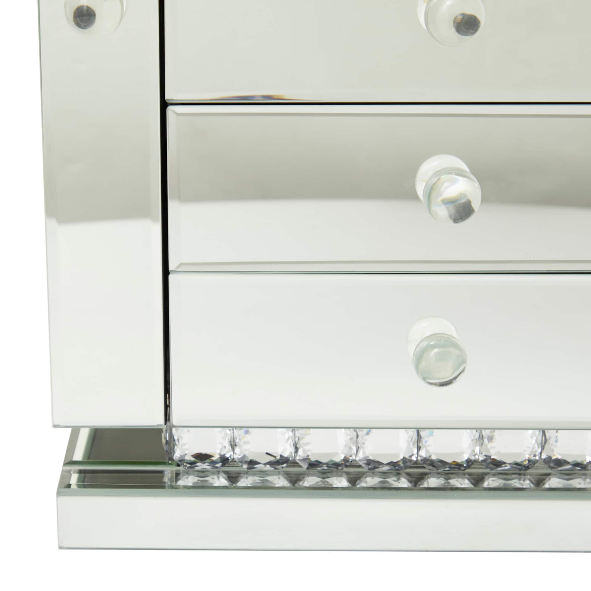 Silver Glam Jewelry Box